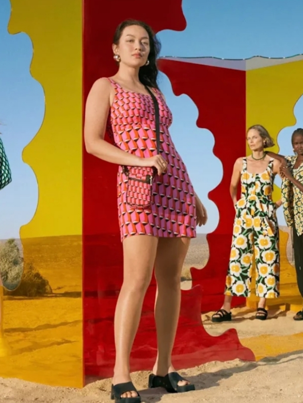 Diane Von‎ Furstenberg Sleeveless Bold Print Mini Dress